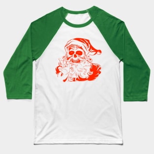 Skeleclaus (red) Baseball T-Shirt